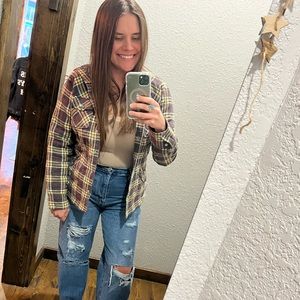 Tilt plaid jacket with buttons size M